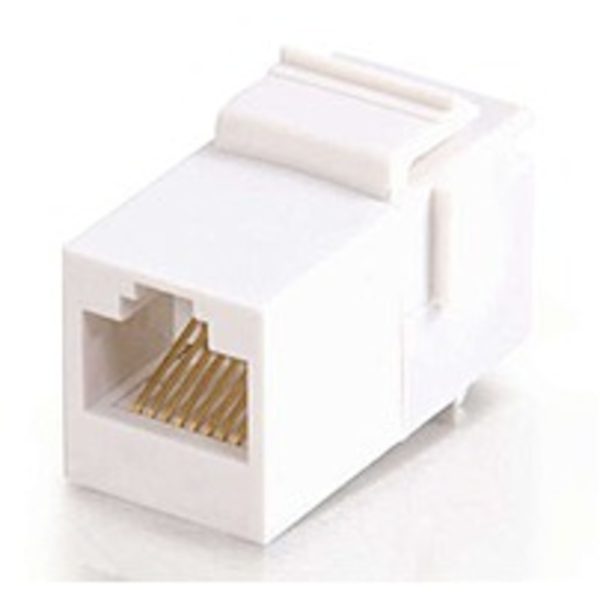 Cables To Go 03677 Keystone Modular Insert Coupler - 8P8C - 1 x 8-pin RJ-45 Female - White