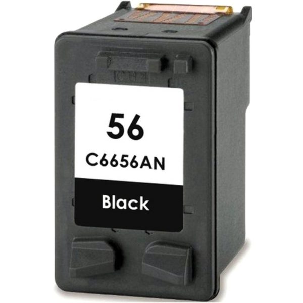 Compatible HP C6656AN-R No. 56 Ink Cartridge - Ink-Jet - Black