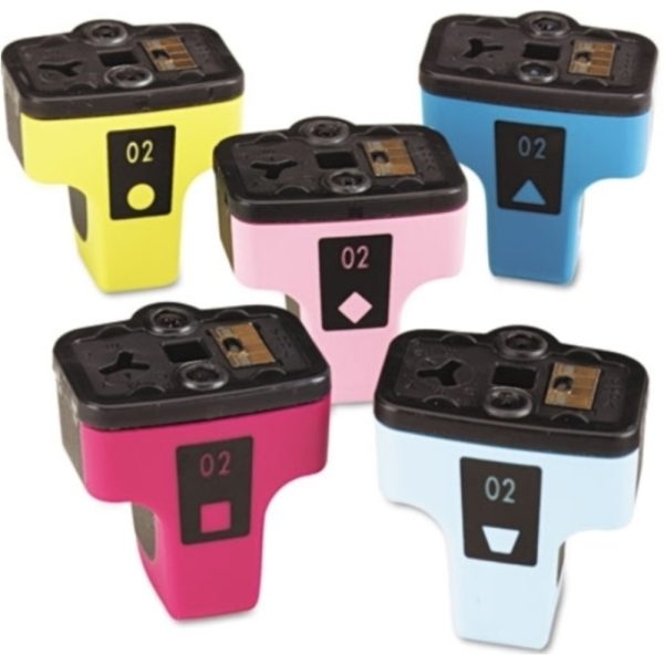 Compatible HP CC604FN-R 02 Ink Cartridge - Combo-pack - Cyan/Magenta/Yellow/Light Cyan/Light Magenta