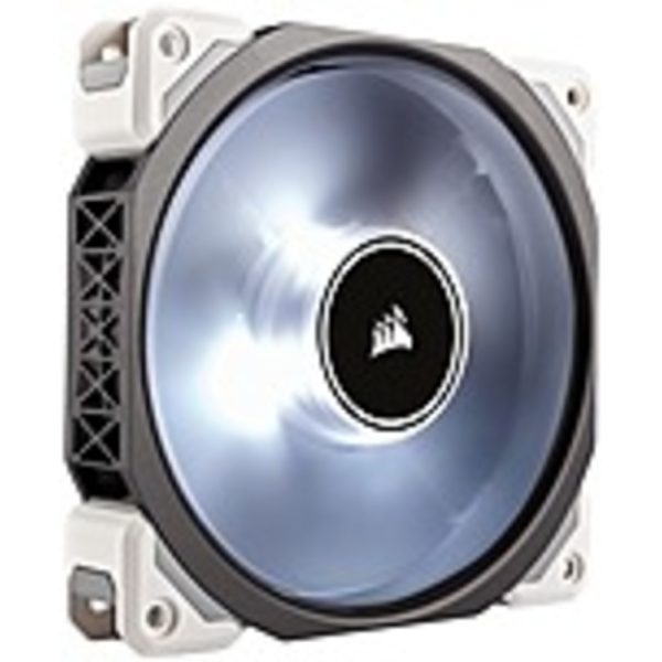 Corsair Air CO-9050041-WW ML120 Cooling Fan - 1 Pack - 120 mm - 75 CFM - 37 dB(A) Noise - Magnetic Levitation - 4-pin PWM - White LED