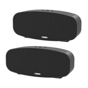 Naxa NAS-3105D Dual Bluetooth True Wireless Sync Speakers Combo (Rectangle)