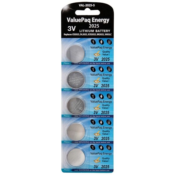 Dantona VAL-2025-5 ValuePaq Energy 2025 Lithium Coin Cell Batteries