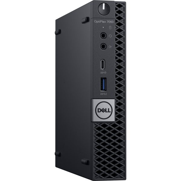 Dell W75N1 OptiPlex 7000 7060 Desktop Computer - Core i5 i5-8500T - 4 GB RAM - 500 GB HDD - Micro PC - Windows 10 Pro 64-bit - English Keyboard - Wireless LAN - Bluetooth