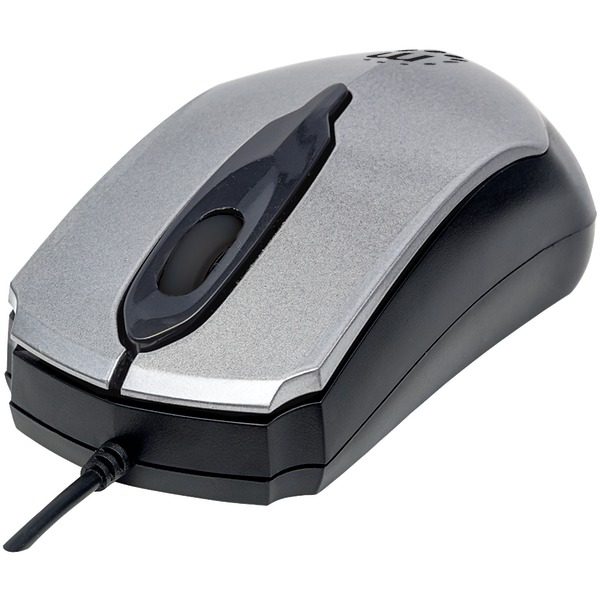 Manhattan 179423 Edge Optical USB Mouse (Gray/Black)