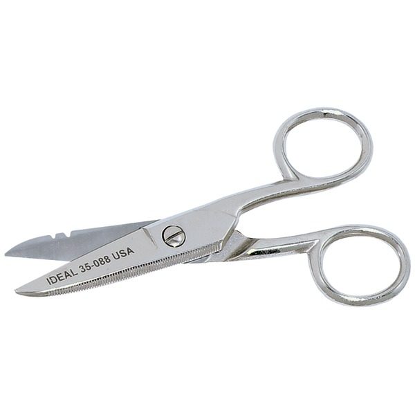 IDEAL 35-088 Electrician's Scissors with Stripping Notch