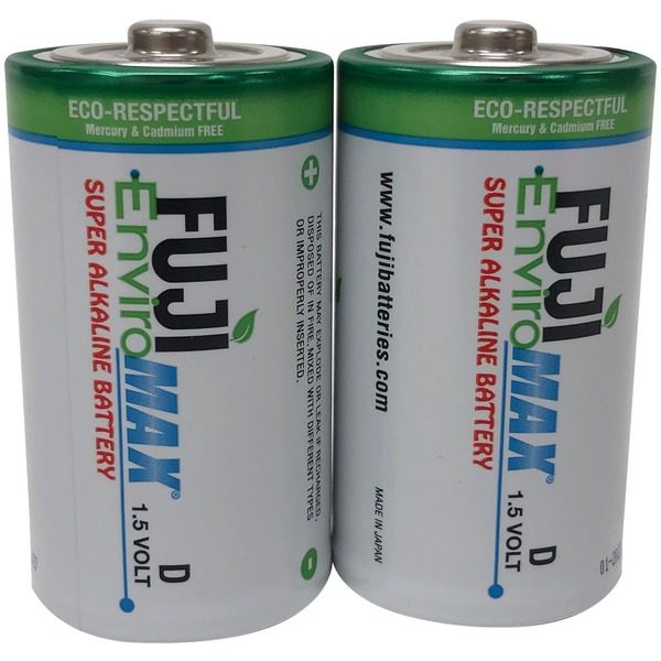 FUJI ENVIROMAX 4100BP2 EnviroMax D Super Alkaline Batteries