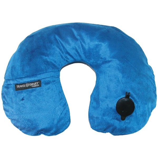 Travel Smart TS44NVYX EZ Inflate Fleece Neck Rest (Navy)