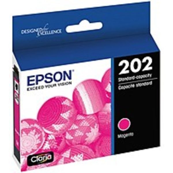 Epson T202320-S Claria 202 Standard-Capacity Ink Cartridge - 165 Pages Yield - Magenta