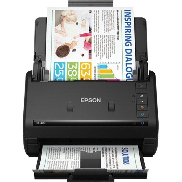 Epson WorkForce ES-400 Sheetfed Scanner - 300 dpi Optical - 30-bit Color - 16-bit Grayscale - 35 ppm (Mono) - 35 ppm (Color) - Duplex Scanning - USB