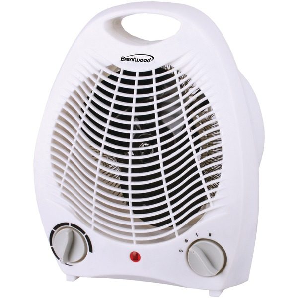 Brentwood Appliances H-F302W Portable Electric Space Heater & Fan (White)