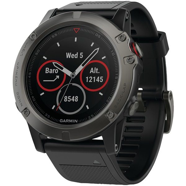 Garmin 010-01733-00 fenix 5X 51mm Multisport GPS Watch Sapphire Edition with Maps