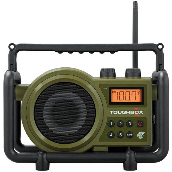 Sangean TB-100 TOUGHBOX FM/AM/Aux Ultra-Rugged Digital Rechargeable Radio