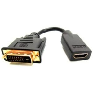 GE 030878335867 DVI Male to HDMI Female Video Adapter - Black