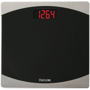 Taylor Precision Products 75624072 12-Inch x 12-Inch 400-lb Capacity Bathroom Scale