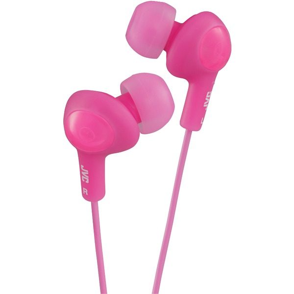 JVC HAFR6P Gumy Plus Earbuds with Remote & Microphone (Pink)