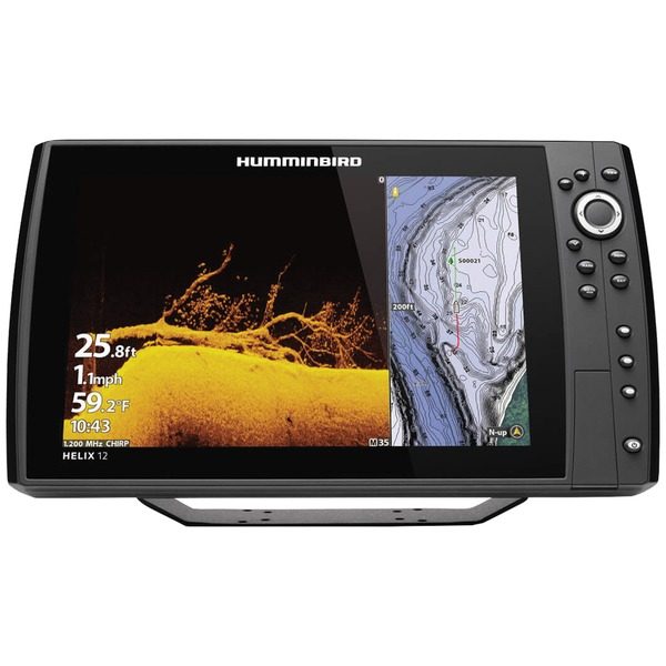 Humminbird 410910-1 HELIX 12 CHIRP MEGA DI+ GPS G3N Fishfinder with Bluetooth & Ethernet