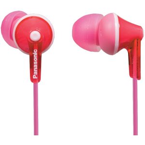 Panasonic RP-HJE125-P HJE125 ErgoFit In-Ear Earbuds (Pink)