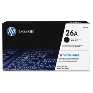 HP 26A (CF226A) Original Toner Cartridge - Single Pack - Laser - 3100 Pages - Black - 1 Each