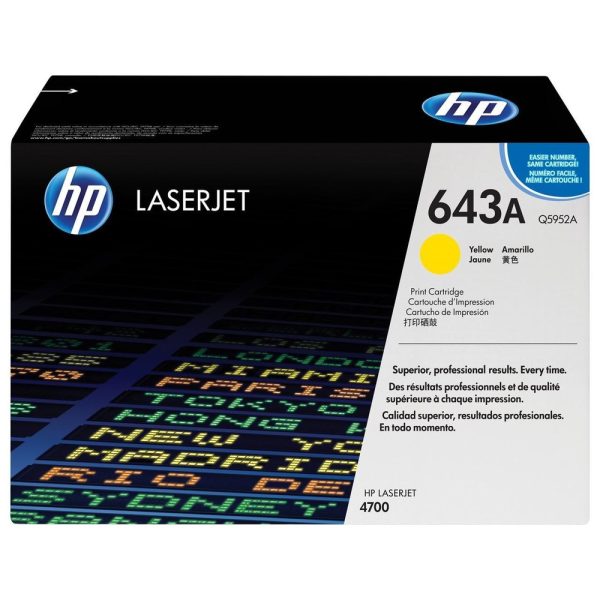 HP Genuine 643A Yellow Toner Cartridge For LJ 4700DN Q5952A