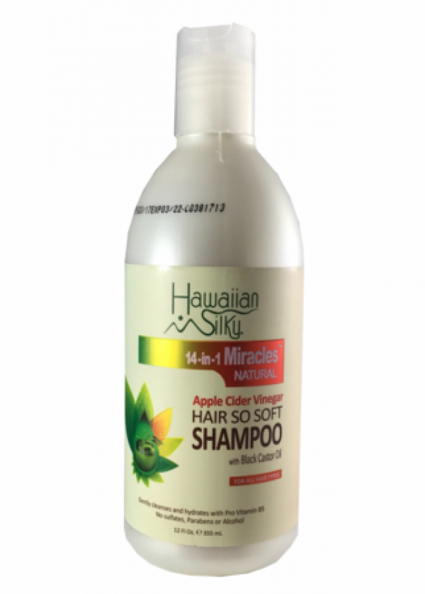 Hawaiian Silky Apple Cider Vinegar Hair So Soft Shampoo 12oz