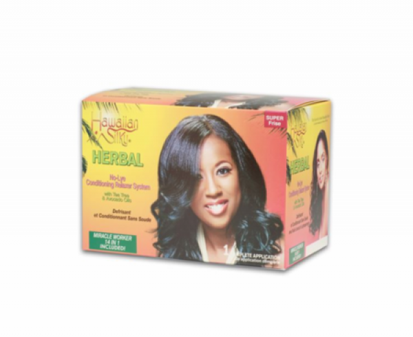 Hawaiian Silky Herbal No-Lye Conditioning Relaxer System Super