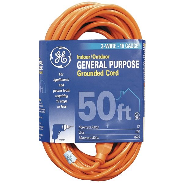 GE JASHEP51926 Indoor/Outdoor Extension Cord (50 Feet)