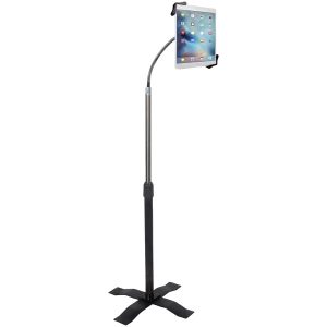CTA Digital PAD-AFS Height-Adjustable Gooseneck Floor Stand for 7"-13" Tablets