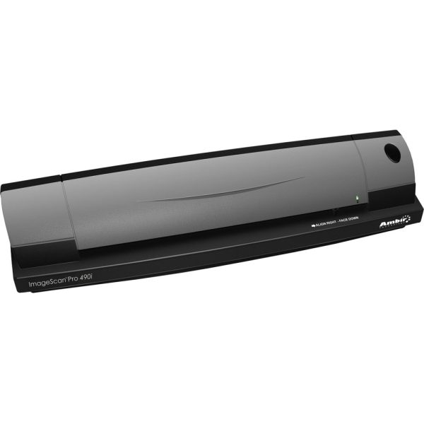 ImageScan Pro 490i Duplex Document and Card Scanner Bundled w/ AmbirScan for athenahealth - 48-bit Color - 8-bit Grayscale - USB