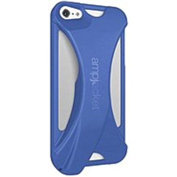 Kubxlab AmpJacket AMPIPH5BLPCR Acoustic Amplifier Case for Apple iPhone 5 - Blue