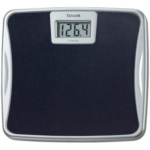 Taylor Precision Products 73294072 330-lb Capacity Silver Bathroom Scale