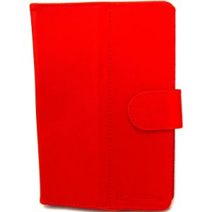 Linsay REDC-7 7-Inch Portfolio Leather Blended Case - Red