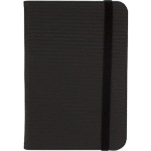 M-Edge Folio Plus Pro Keyboard/Cover Case (Folio) for 7 to 8 iPad mini - Black - Microfiber Leather - 7.8 Height x 5 Width