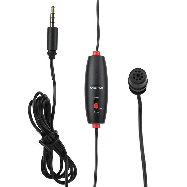 Vivitar VIV-MIC-703L Mini Lavalier Streaming Microphone