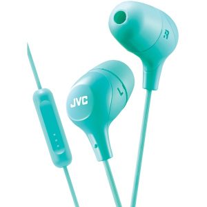 JVC HAFX38MG Marshmallow Inner-Ear Headphones with Microphone (Green)