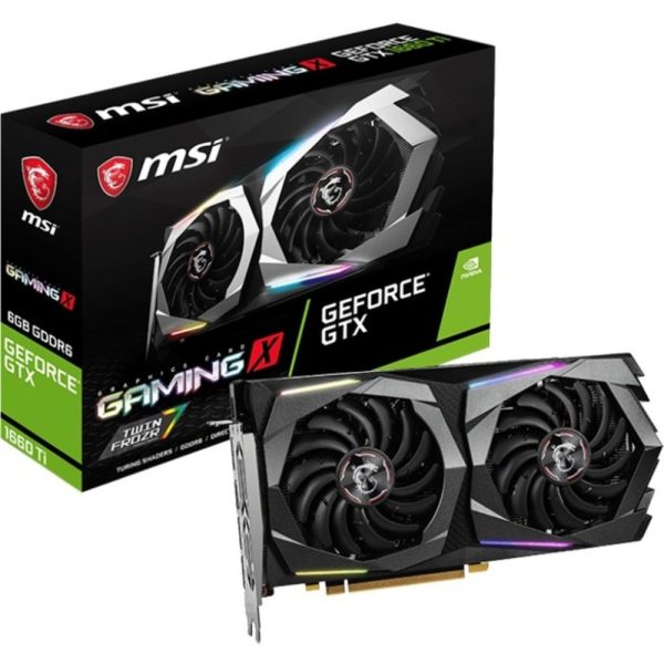 MSI GeForce GTX 1660 Ti GAMING X 6G GeForce GTX 1660 Ti Graphic Card - 6 GB GDDR6 - 192 bit Bus Width - DisplayPort - HDMI