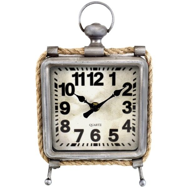 Westclox 91085 Metal and Rope Table Clock