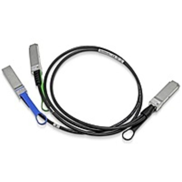 Mellanox MCP7H50-H002R26 LinkX Fiber Optic Network Cable - 6.56 ft Hybrid Fiber Optic Network Cable for Network Device - First End: 1 x QSFP56 Network - Second End: 2 x QSFP56 Network - 25 GB/s - Splitter Cable