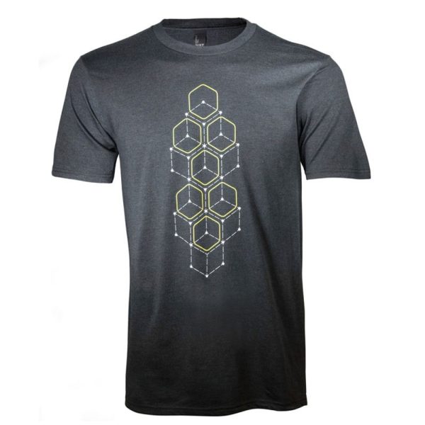 Mobile Edge AWSSDL Alienware Dot Hex Short Sleeve T-Shirt - Large - Black Frost