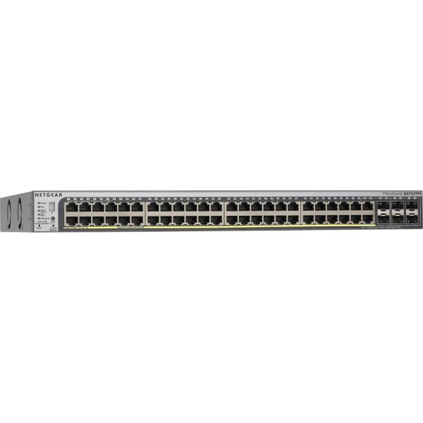 Netgear ProSafe GS752TPS Gigabit Stackable Smart Switch - Manageable - 2 Layer Supported - Rack-mountable