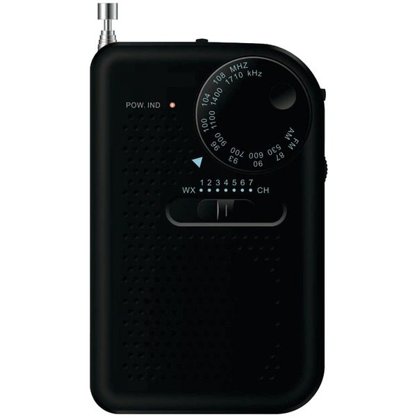 SYLVANIA SRC100-BLACK Portable AM/FM Radio (Black)