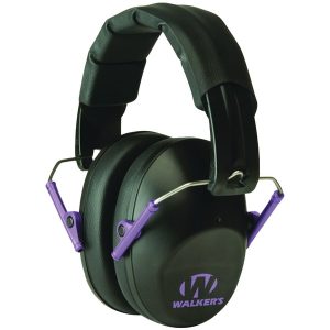 Walker's Game Ear GWP-FPM1-BKPU PRO Low-Profile Folding Muff (Black/Purple)