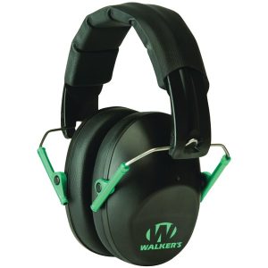 Walker's Game Ear GWP-FPM1-BKTL PRO Low-Profile Folding Muff (Black/Teal)