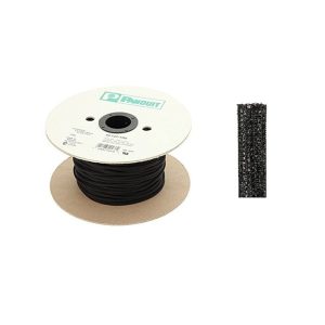 Panduit Pan-Wrap Braided Expandable Sleeving Polyethylene Terephthalate Black (200-Foot) SE25PS-TR0