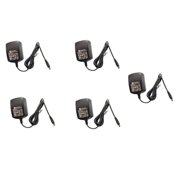 Polycom 2200-40350-001 12V 0.5A Power Adapter For VVX101 VVX201 Phones 5-Pack