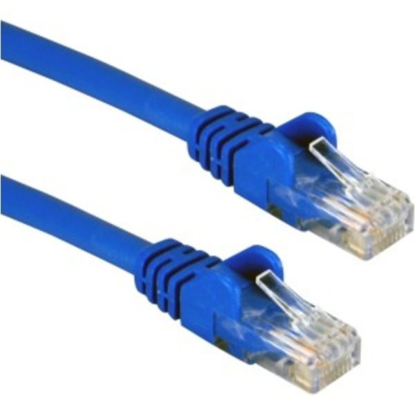 QVS VV2950 25 feet 350 MHz CAT5e/Ethernet Flexible Snagless Patch Cord - 3-Pack - Blue