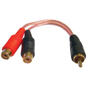 DB Link XLY2FZ X-Series RCA Y-Adapter (1 Male-2 Females)