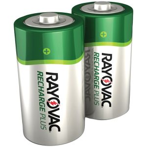RAYOVAC PL714-2 GENB Ready-to-Use NiMH Rechargeable Batteries (C; 2 pk; 3