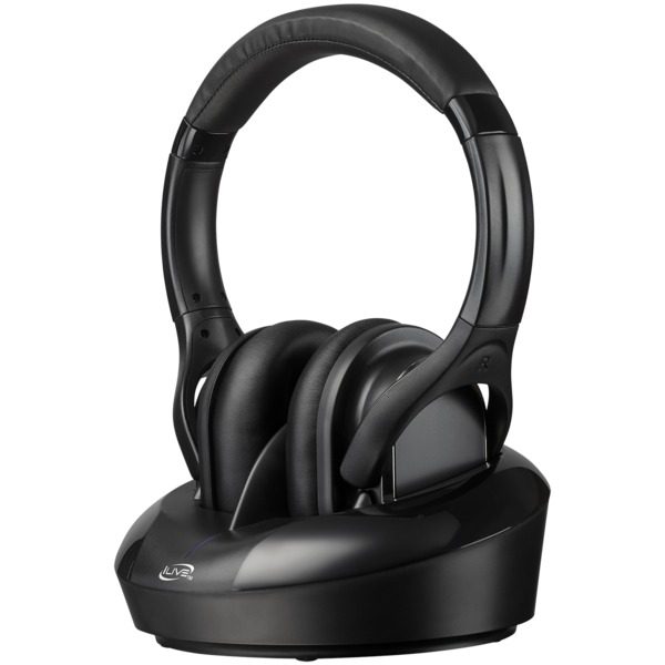 iLive IAHRF79B RF Wireless Headphones with Dock