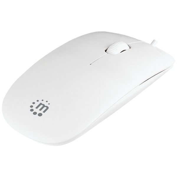 Manhattan 177627 Silhouette Optical Mouse (White)