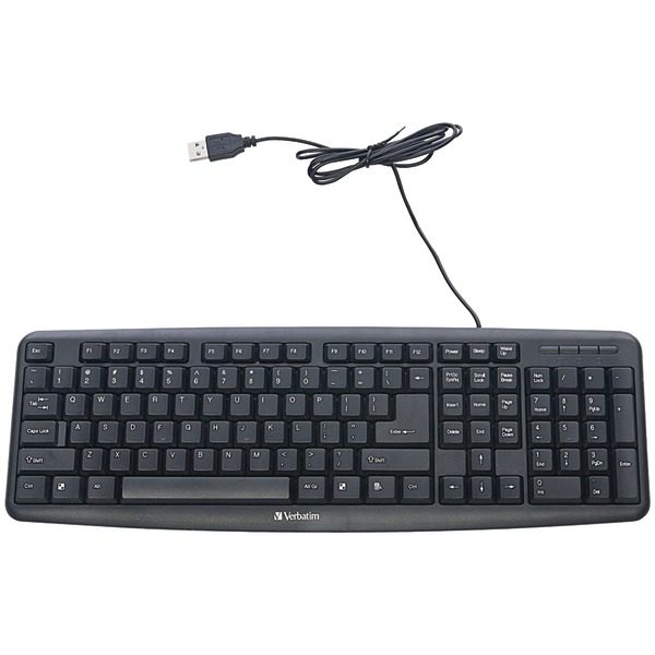 Verbatim 99201 Slimline Corded USB Keyboard